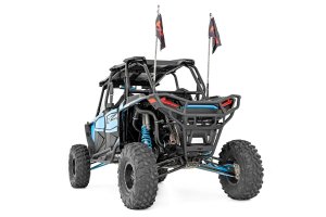 Polaris RZR XP 4 1000 High Lifter Edition Tubular Bumper - Rear - Rough Country - Receiver Hitch - Black - 2020